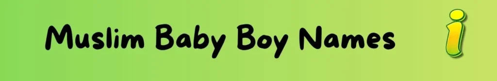 Muslim Baby Boy Names Starting with I