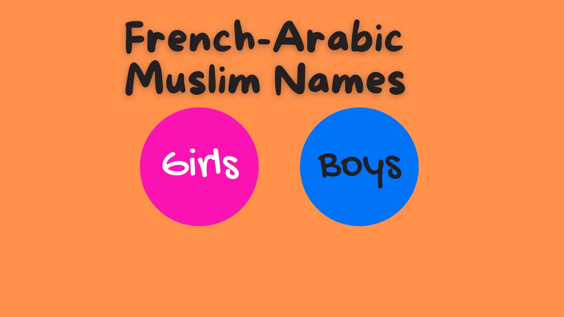 French-Arabic Muslim Names