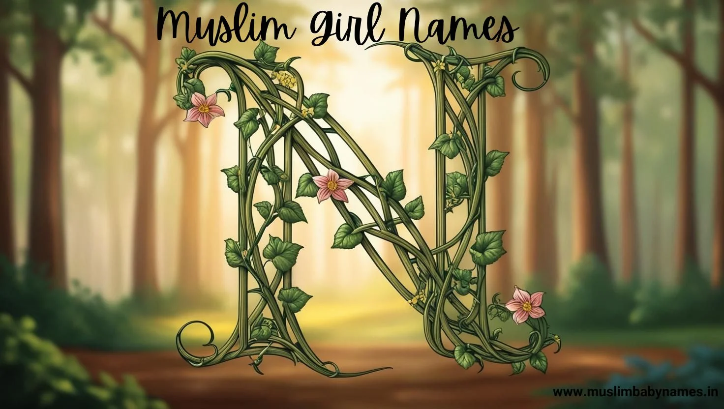 Unique Muslim girl names with N