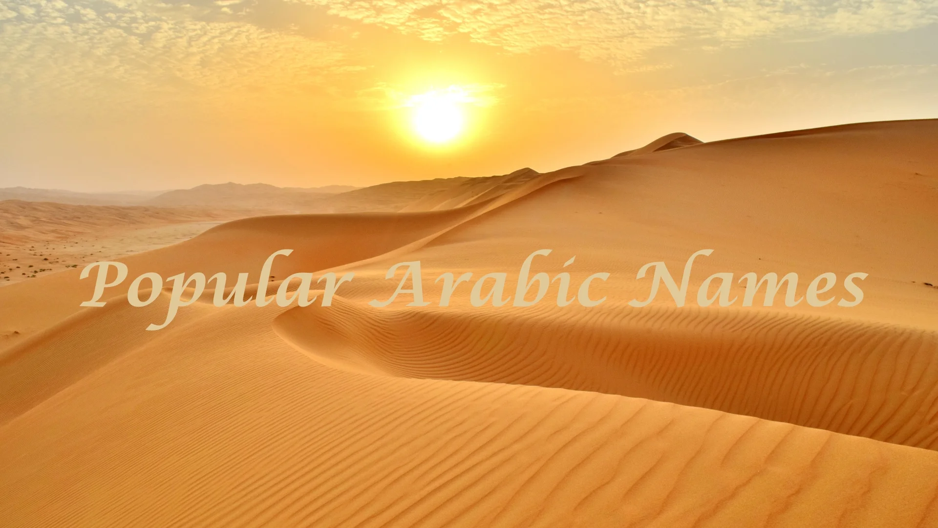 Popular Arabic Names for Boys and Girls