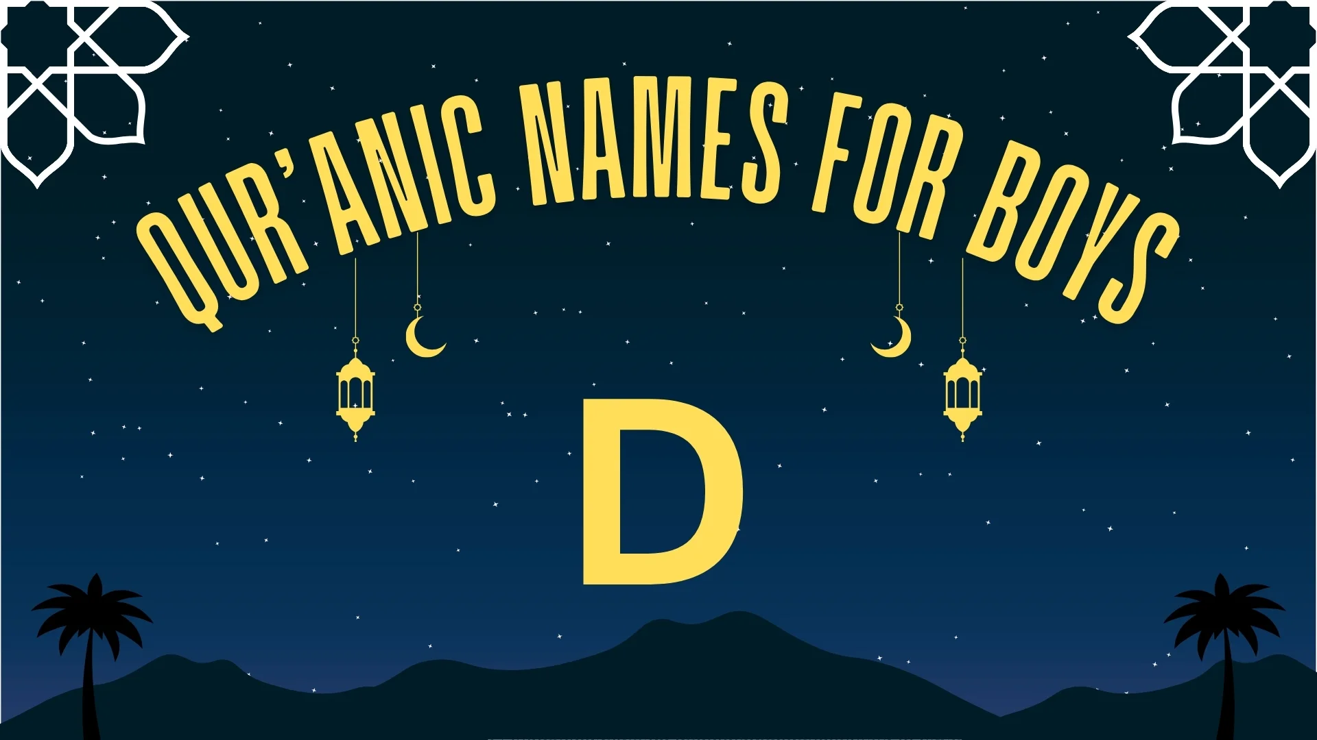 Quranic names for boys starting with D