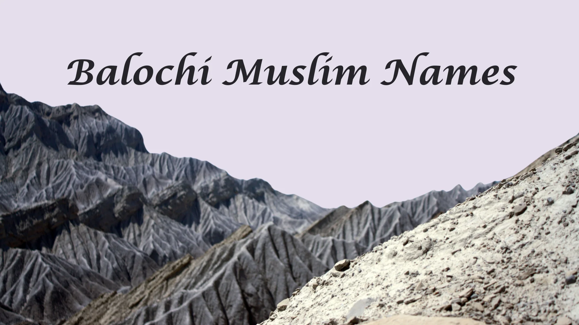 Balochi Muslim Names