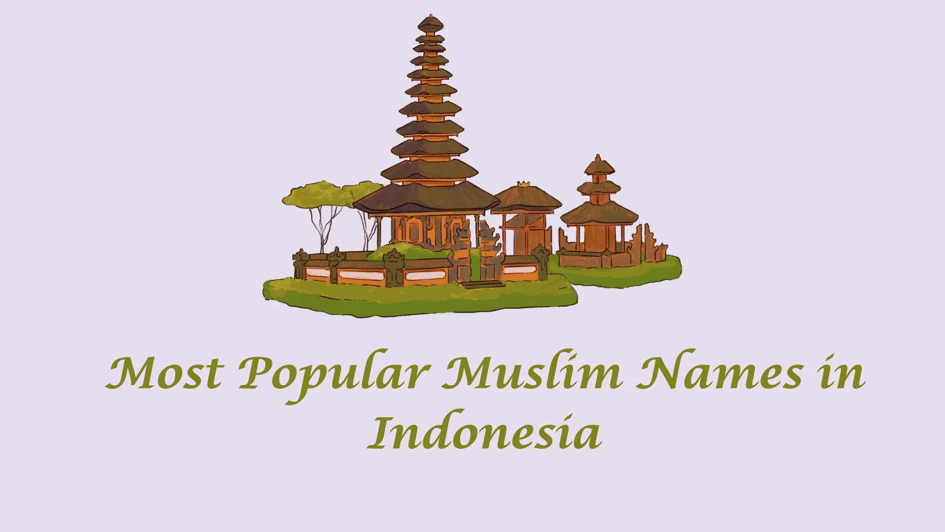 Most popular Muslim names in Indonesia