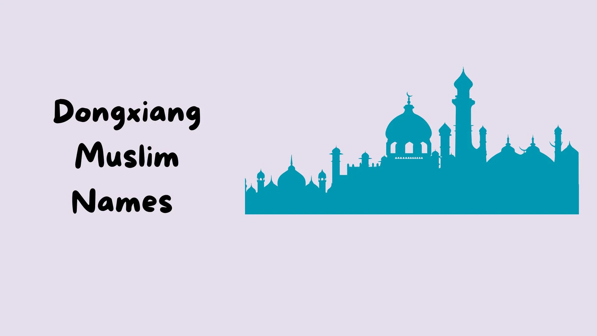 Dongxiang Muslim Names