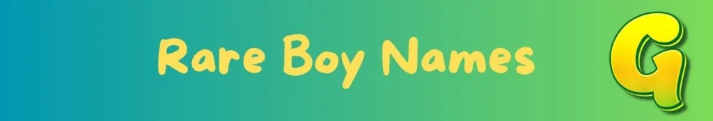 Rare Muslim Boy Names Beginning with G